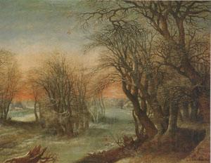 Denys Van Alsloot Winter Landscape (mk05) Norge oil painting art